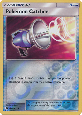 Sun & Moon - 126/149 - Pokémon Catcher - Reverse Holo