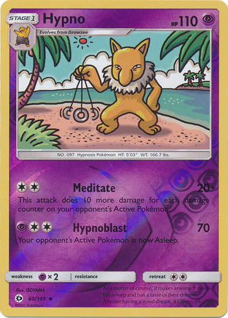 Sun & Moon - 060/149 - Hypno - Reverse Holo
