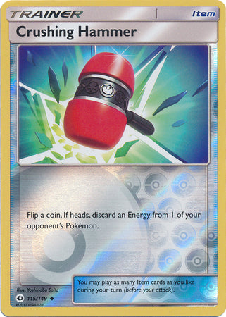 Sun & Moon - 115/149 - Crushing Hammer - Reverse Holo