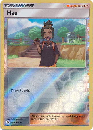 Sun & Moon - 120/149 - Hau - Reverse Holo
