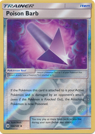 Sun & Moon - 124/149 - Poison Barb - Reverse Holo