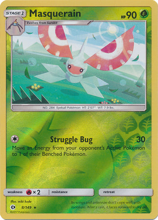 Sun & Moon - 008/149 - Masquerain - Reverse Holo