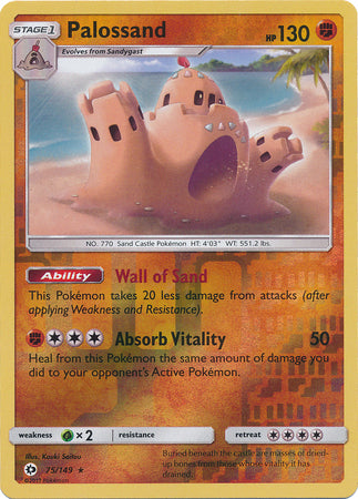 Sun & Moon - 075/149 - Palossand - Reverse Holo