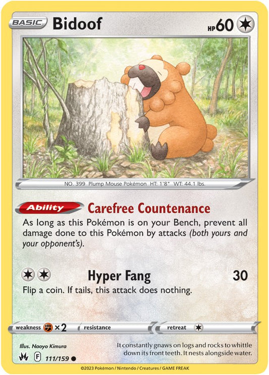 Crown Zenith - 111/159 - Bidoof