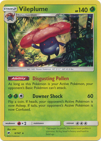 Burning Shadows - 006/147 - Vileplume - Holo