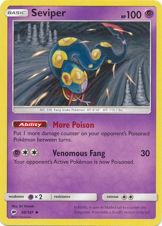 Burning Shadows - 050/147 - Seviper