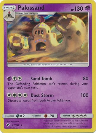 Burning Shadows - 062/147 - Palossand - Reverse Holo
