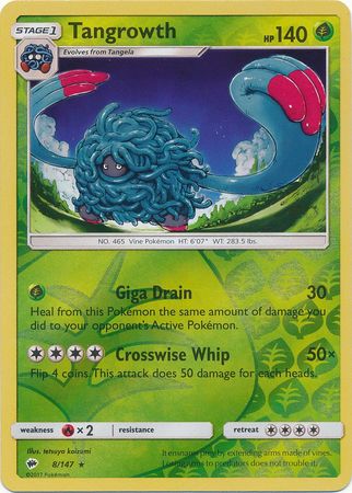 Burning Shadows - 008/147 - Tangrowth - Reverse Holo