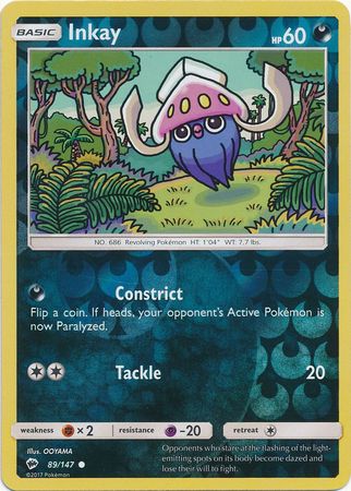 Burning Shadows - 089/147 - Inkay - Reverse Holo