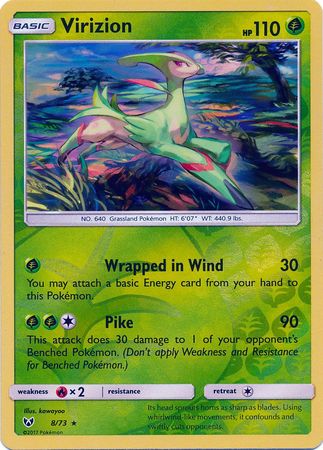 Shining Legends - 008/073 - Virizion - Reverse Holo