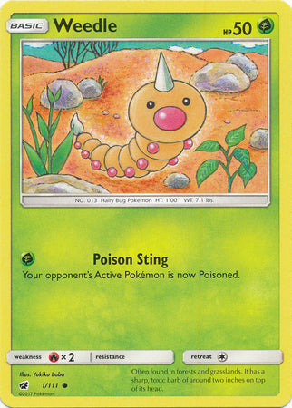 Crimson Invasion - 001/111 - Weedle