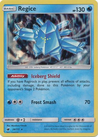 Crimson Invasion - 028/111 - Regice - Holo