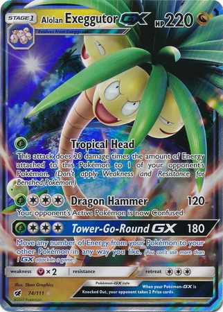 Crimson Invasion - 074/111 - Alolan Exeggutor GX