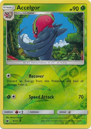 Crimson Invasion - 009/111 - Accelgor - Reverse Holo