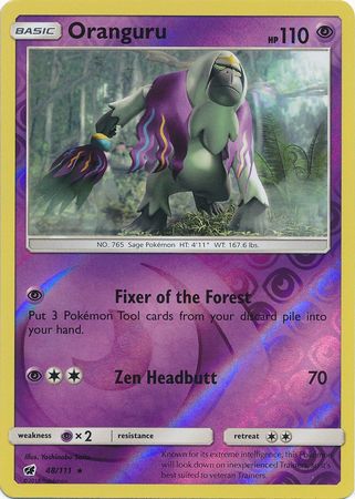 Crimson Invasion - 048/111 - Oranguru - Reverse Holo