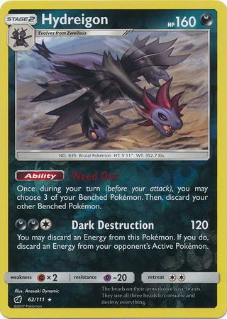 Crimson Invasion - 062/111 - Hydreigon - Reverse Holo