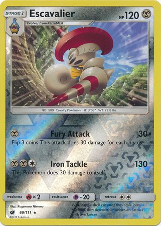 Crimson Invasion - 069/111 - Escavalier - Reverse Holo