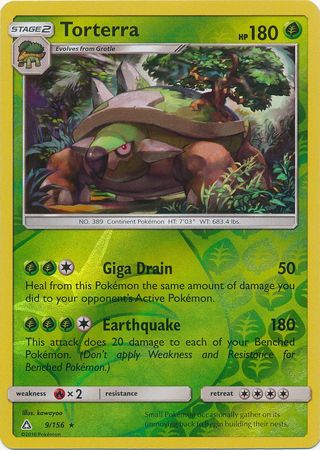 Ultra Prism - 009/156 - Torterra - Reverse Holo
