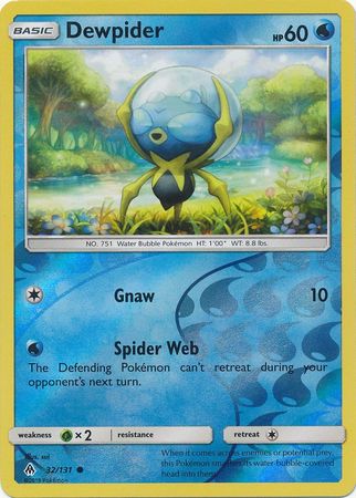 Forbidden Light - 032/131 - Dewpider - Reverse Holo