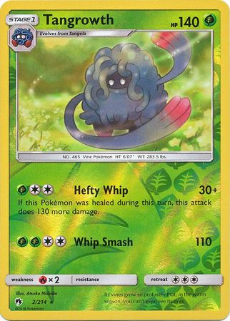 Lost Thunder - 002/214 - Tangrowth - Reverse Holo