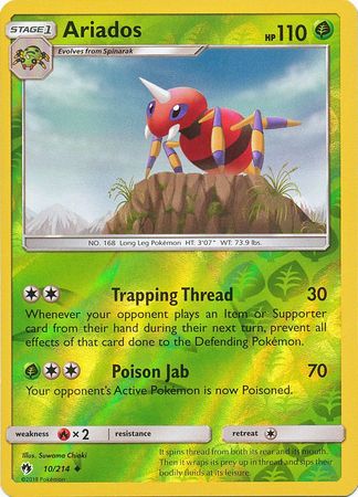 Lost Thunder - 010/214 - Ariados - Reverse Holo