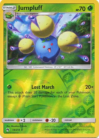 Lost Thunder - 014/214 - Jumpluff - Reverse Holo