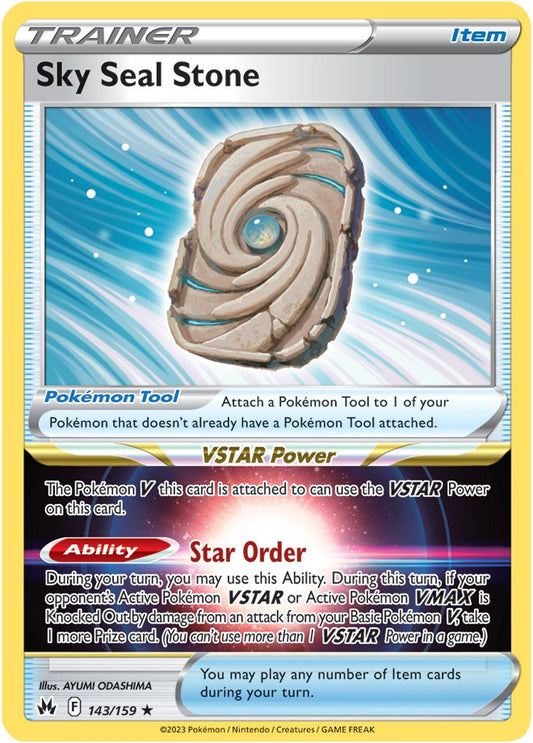 Crown Zenith - 143/159 - Sky Seal Stone - Holo