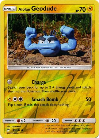 Team Up - 035/181 - Alolan Geodude - Reverse Holo