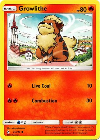 Unbroken Bonds - 021/214 - Growlithe