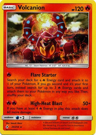 Unbroken Bonds - 025/214 - Volcanion - Holo