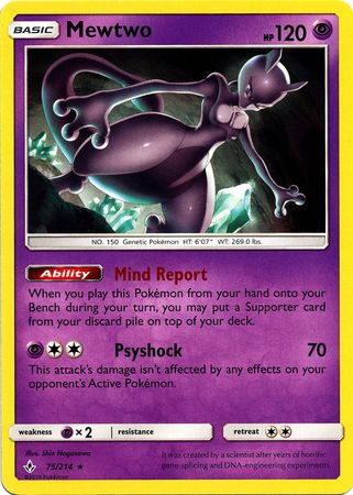 Unbroken Bonds - 075/214 - Mewtwo