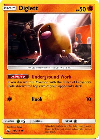Unbroken Bonds - 085/214 - Diglett