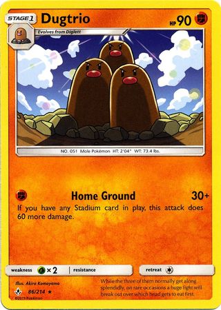 Unbroken Bonds - 086/214 - Dugtrio