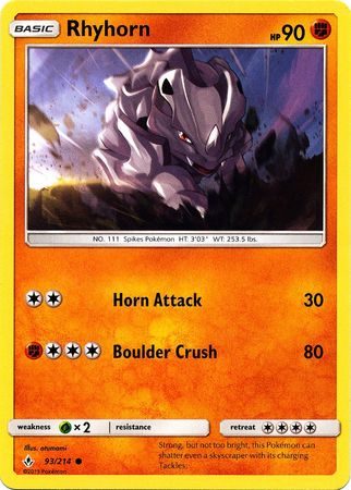 Unbroken Bonds - 093/214 - Rhyhorn