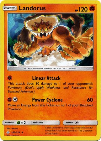 Unbroken Bonds - 103/214 - Landorus - Holo