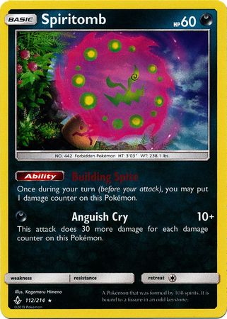 Unbroken Bonds - 112/214 - Spiritomb - Holo