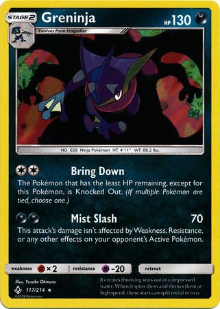 Unbroken Bonds - 117/214 - Greninja - Holo