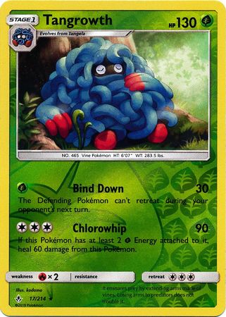 Unbroken Bonds - 017/214 - Tangrowth - Reverse Holo