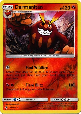 Unbroken Bonds - 024/214 - Darmanitan - Reverse Holo