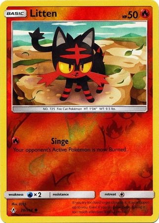 Unbroken Bonds - 026/214 - Litten - Reverse Holo