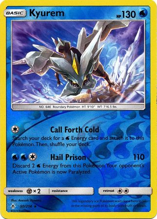 Unbroken Bonds - 050/214 - Kyurem - Reverse Holo