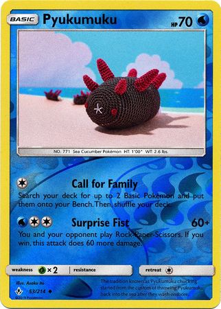 Unbroken Bonds - 053/214 - Pyukumuku - Reverse Holo