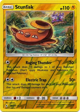 Unbroken Bonds - 056/214 - Stunfisk - Reverse Holo