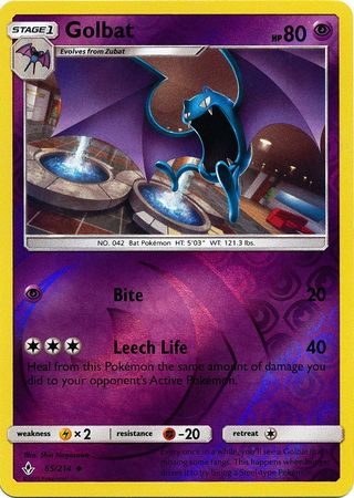 Unbroken Bonds - 065/214 - Golbat - Reverse Holo