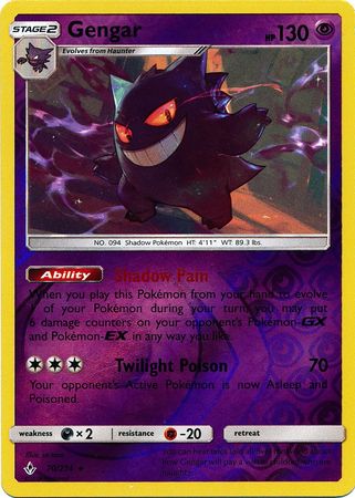 Unbroken Bonds - 070/214 - Gengar - Reverse Holo