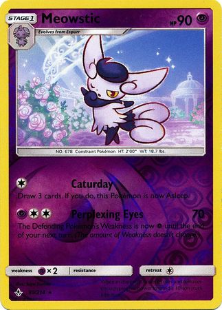 Unbroken Bonds - 080/214 - Meowstic - Reverse Holo