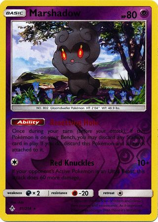 Unbroken Bonds - 081/214 - Marshadow - Reverse Holo