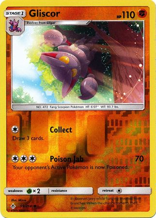 Unbroken Bonds - 099/214 - Gliscor - Reverse Holo
