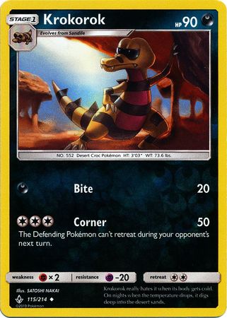 Unbroken Bonds - 115/214 - Krokorok - Reverse Holo