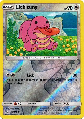 Unbroken Bonds - 152/214 - Lickitung - Reverse Holo